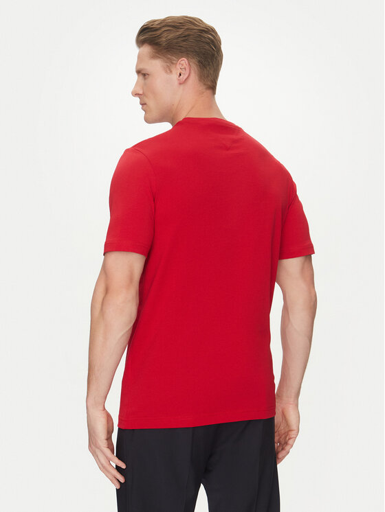 Tommy Hilfiger Tommy Hilfiger Marškinėliai Chest Insert MW0MW36498 Raudona Regular Fit