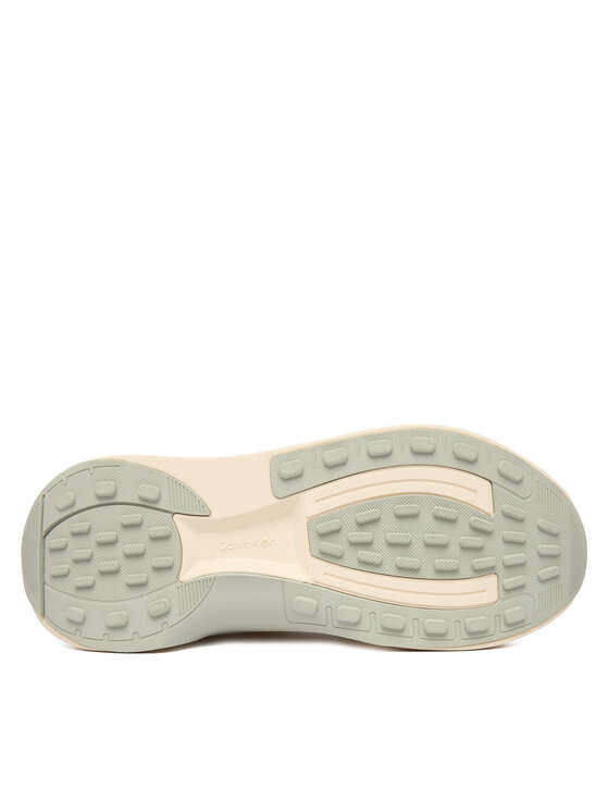 Calvin Klein Αθλητικά Calvin Klein Chunky Runner Lace Up Sock Knit YW0YW02033 Εκρού