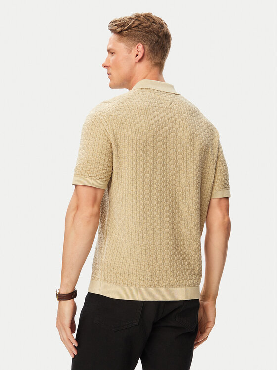 Tommy Hilfiger Tommy Hilfiger Polo MW0MW43246 Beis Regular Fit