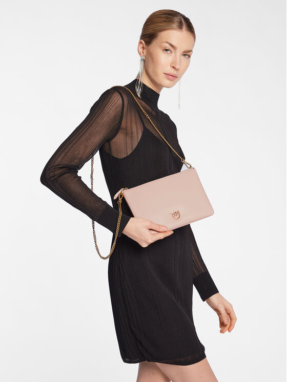 PINKO Дамска чанта Pinko Flat Classic PE 23 PCPL 100455 A0F1 Розов