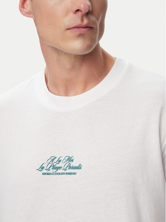Jack & Jones Jack & Jones Camiseta Cassis Photo Back 12295050 Blanco Relaxed Fit