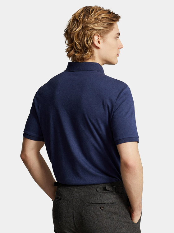 Polo Ralph Lauren Polo Ralph Lauren Поло 710704319033 Cиній Custom Slim Fit