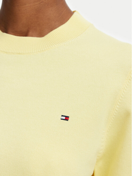 Tommy Hilfiger Tommy Hilfiger Džemper WW0WW49705 Svijetlo žuta Regular Fit