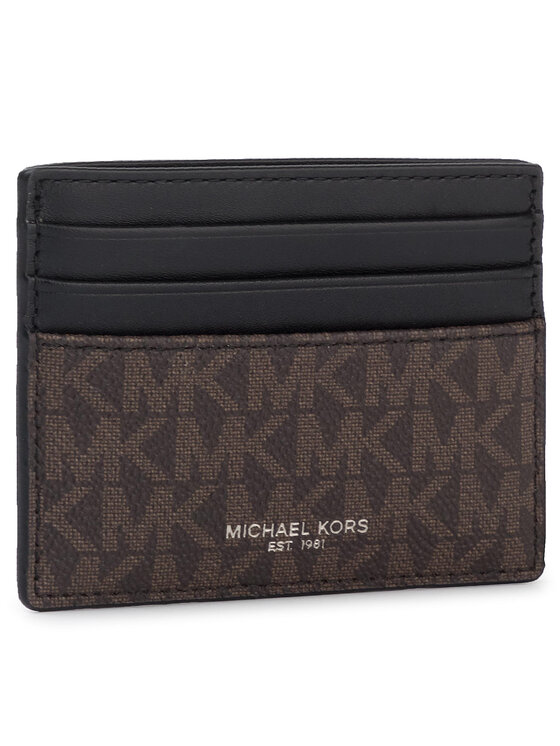 MICHAEL Michael Kors Kredītkaršu turētājs MICHAEL Michael Kors Greyson 39F9LGYD2B Melns