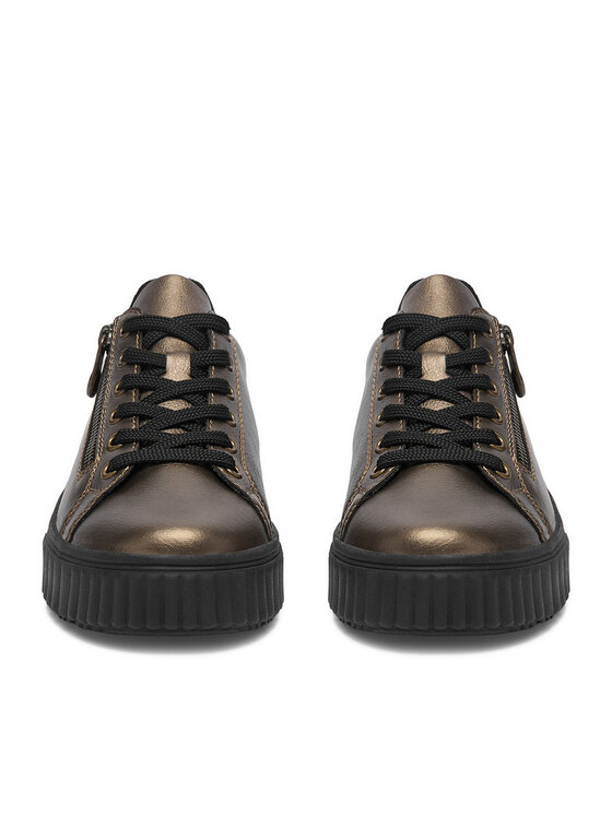 Rieker Sneakersy Rieker CEO-N2501-90 Złoty