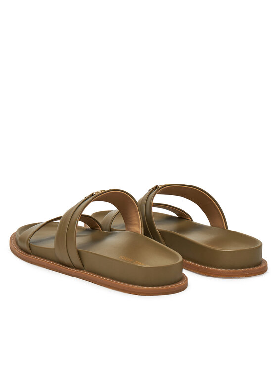 MICHAEL Michael Kors Шльопанці MICHAEL Michael Kors Mandy Flat Sandal 40S5MAFS2L Зелений