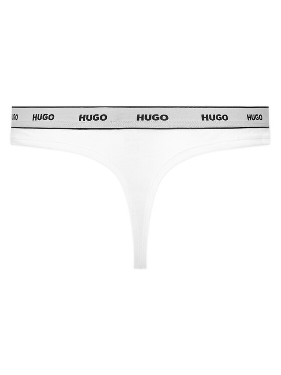 HUGO HUGO Комплект стрінгів Triplet Thong Stripe 50545680 Білий