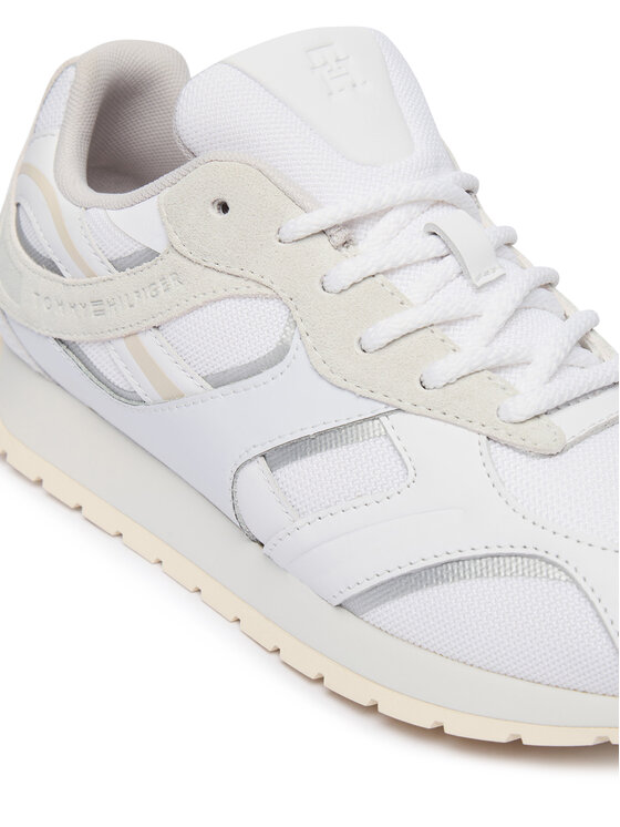 Tommy Hilfiger Сникърси Tommy Hilfiger Th Modern Runner Mix Mat FW0FW09098 Бял