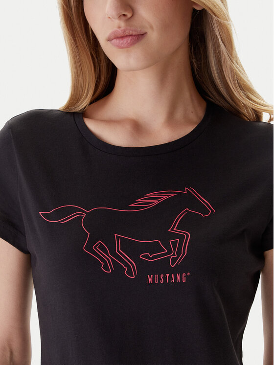 Mustang Mustang Camiseta Loa 1016753 Negro Slim Fit