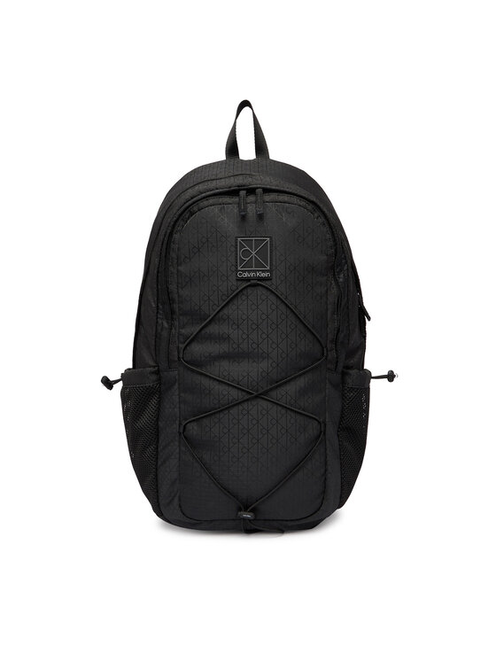 Calvin Klein Раница Calvin Klein Utility Emblem Bungee Backpack LV04D3301G Черен