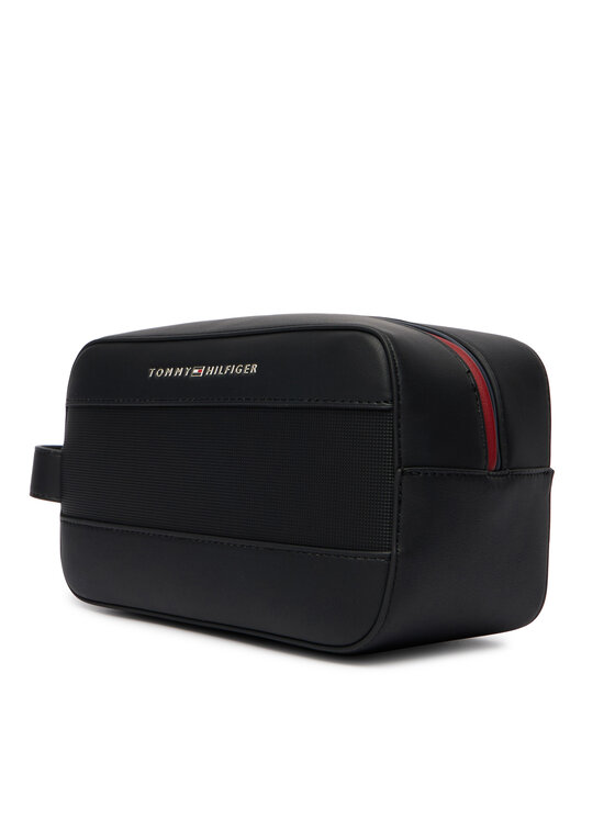 Tommy Hilfiger Neseser Tommy Hilfiger Th Foundation Washbag AM0AM14161 Crna