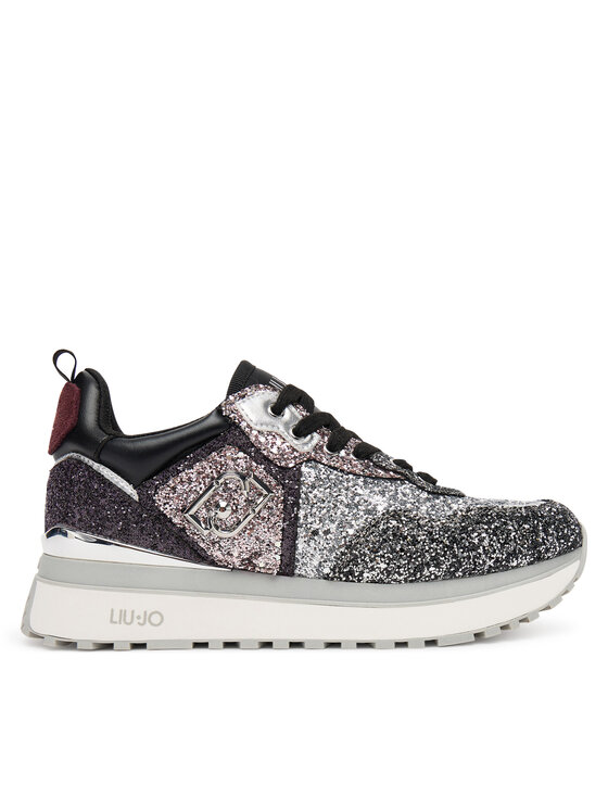 Liu Jo Снікерcи Liu Jo Maxi Wonder Glitter 01 BF5009 TX007 Срібний