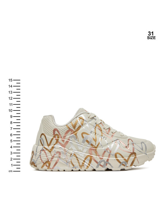 Skechers Sneakersy Skechers Uno Lite - Metallic 314067L/NTMT Bílá