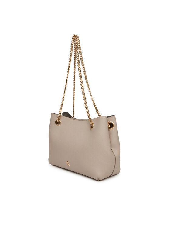 Calvin Klein Kabelka Calvin Klein Minimal Monogram Shoulde LV04F3205G Béžová