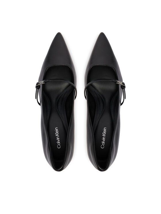 Calvin Klein Tacones Calvin Klein Ess Stiletto 70 Mj Lth Hdw HW0HW02952 Negro