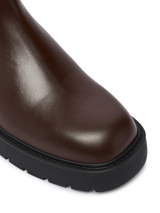 Calvin Klein Členková obuv s elastickým prvkom Calvin Klein Chunky Chelsea Boot Pol Lth HW0HW03267 Čierna