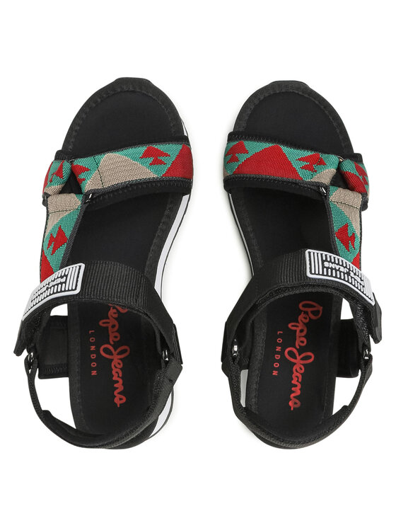 Pepe Jeans Босоніжки Pepe Jeans Fuji Ethnic PLS90504 Чорний