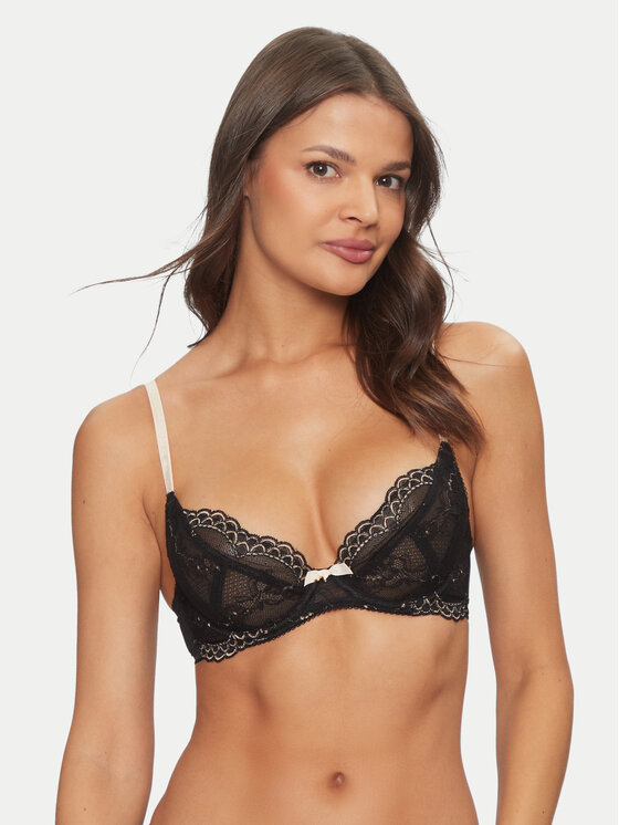 Gossard Gossard Nedrček s kostjo Superboost Lace 7725 Črna