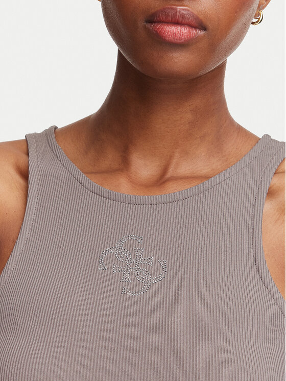 Guess Guess Топ W6RP39 KD092 Темно-бежевий Regular Fit