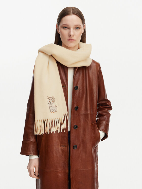 Weekend Max Mara Шарф Weekend Max Mara Fascia 2615541034 Кремовий