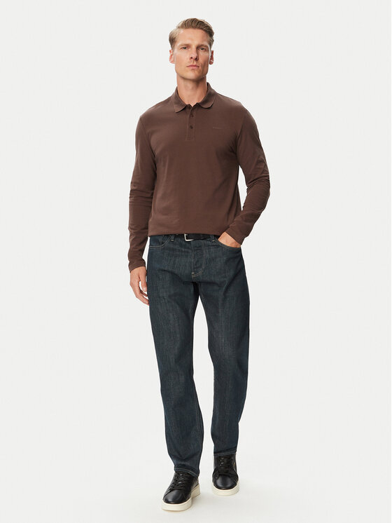 HUGO HUGO Polo Donoslong 50547358 Marrón Regular Fit