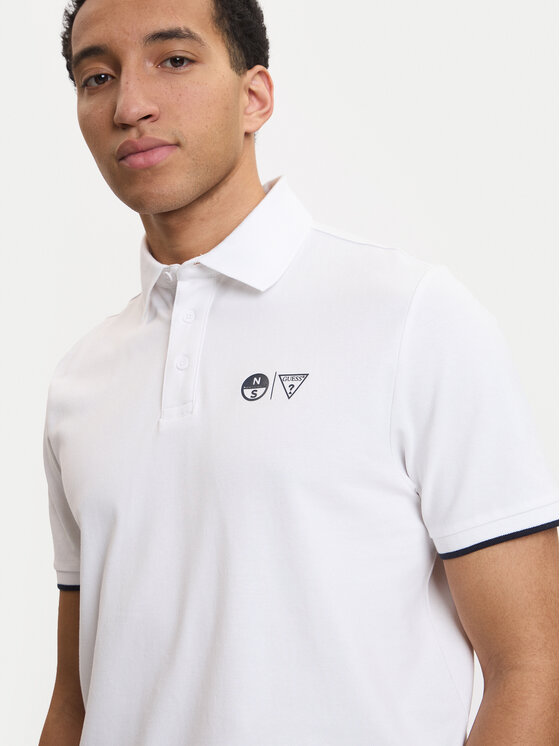 Guess Guess Polo M6GP47 K3323 Blanco Regular Fit