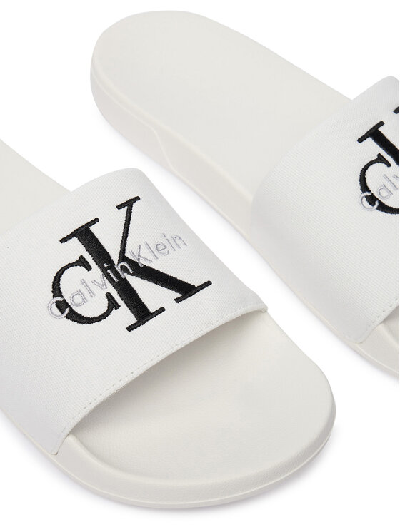 Calvin Klein Παντόφλες Calvin Klein Ess Slide Cv YM0YM01393 Λευκό