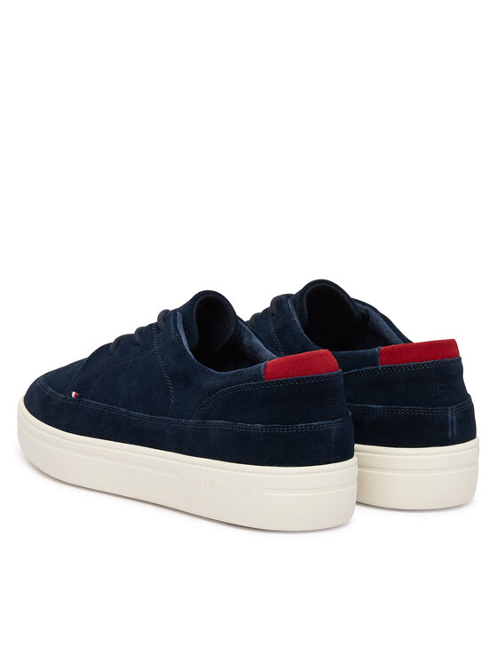 Tommy Hilfiger Laisvalaikio batai Tommy Hilfiger Hilfiger Light Hybrid Suede Shoe FM0FM05788 Tamsiai mėlyna