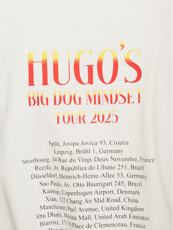 HUGO HUGO Футболка Dugie 50538259 Écru Oversize