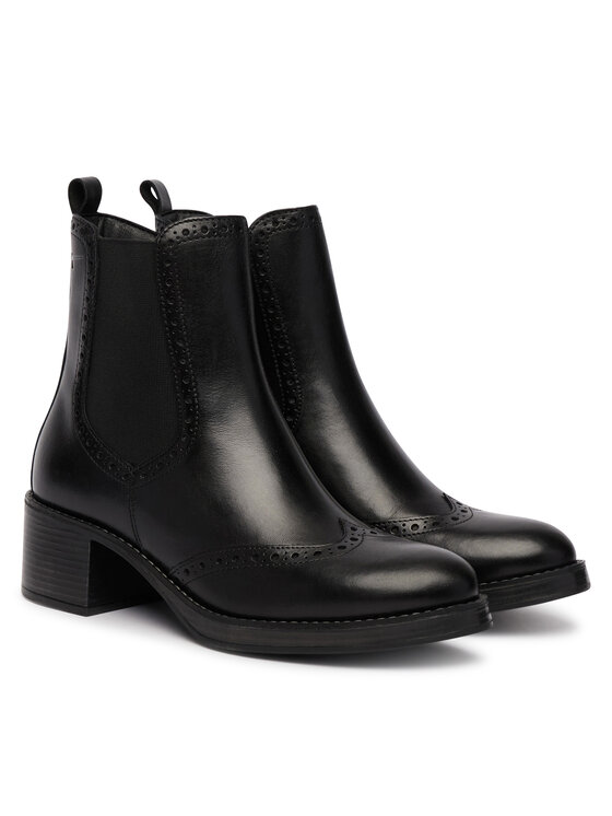 Tamaris Μποτάκια Tamaris 1-25015-47 Μαύρο