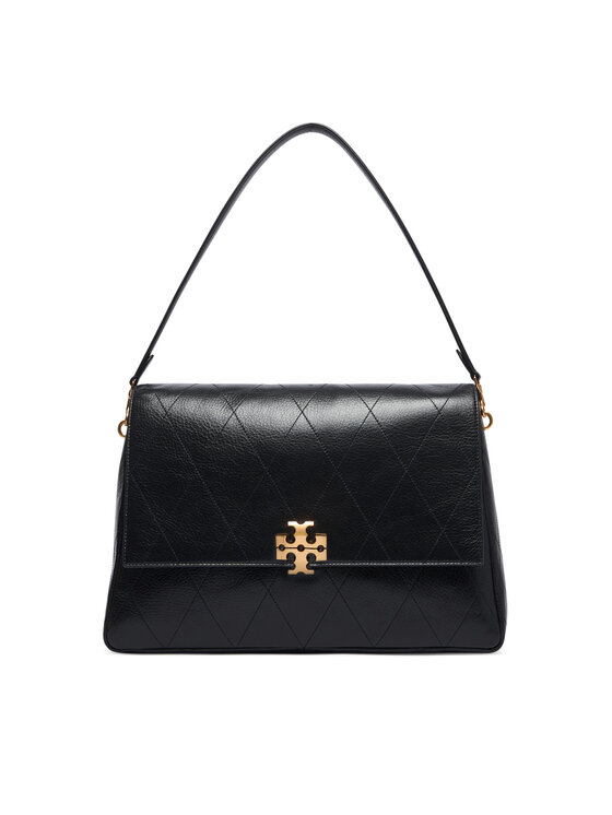 Tory Burch Сумка Tory Burch Charlie Quilted Large Shoulder Bag 185805 Чорний
