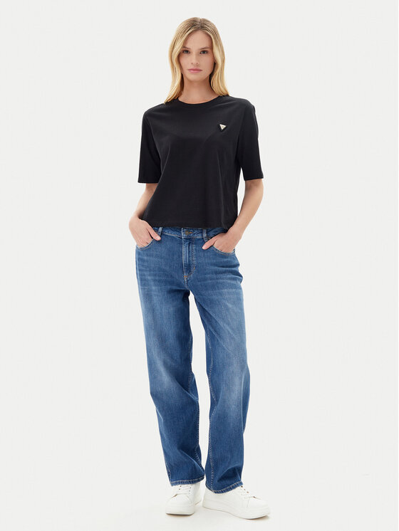 Guess Guess Футболка V4BI21 I3Z14 Чорний Relaxed Fit