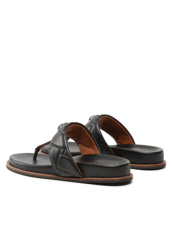 Kurt Geiger Джапанки Kurt Geiger Kensington T-Bar Chunky 9819900109 Черен