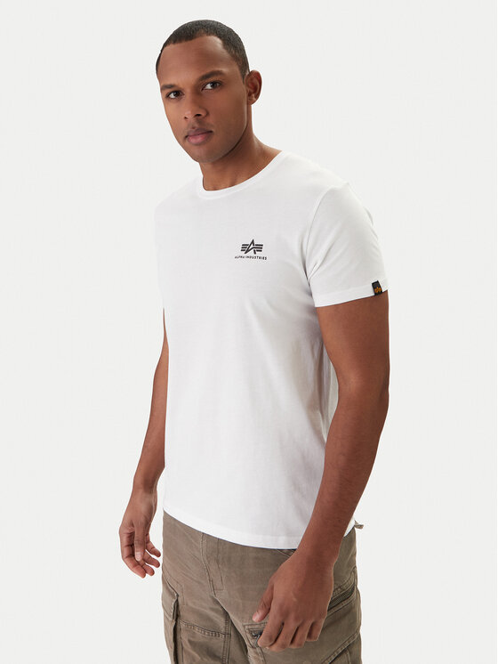Alpha Industries Alpha Industries Majica Basic 188505 Bela Regular Fit