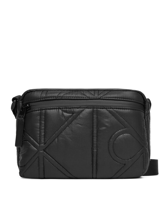 Calvin Klein Crossover torbica Calvin Klein Puffer Camera Bag LV04D3192G Crna