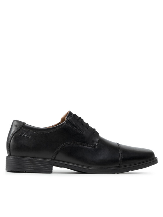 Clarks Туфлі Clarks Tilden Cap 261103097 Чорний