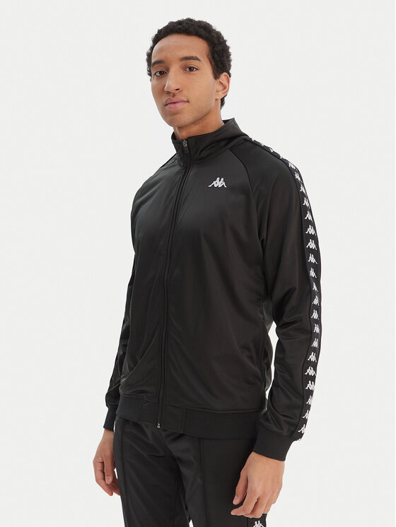 Kappa Kappa Μπλούζα Banda Anniston 301EFU0 Μαύρο Slim Fit
