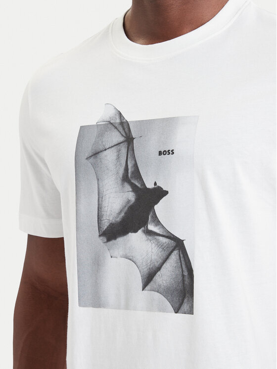 BOSS BOSS Camiseta Te_Being 50571288 Blanco Regular Fit