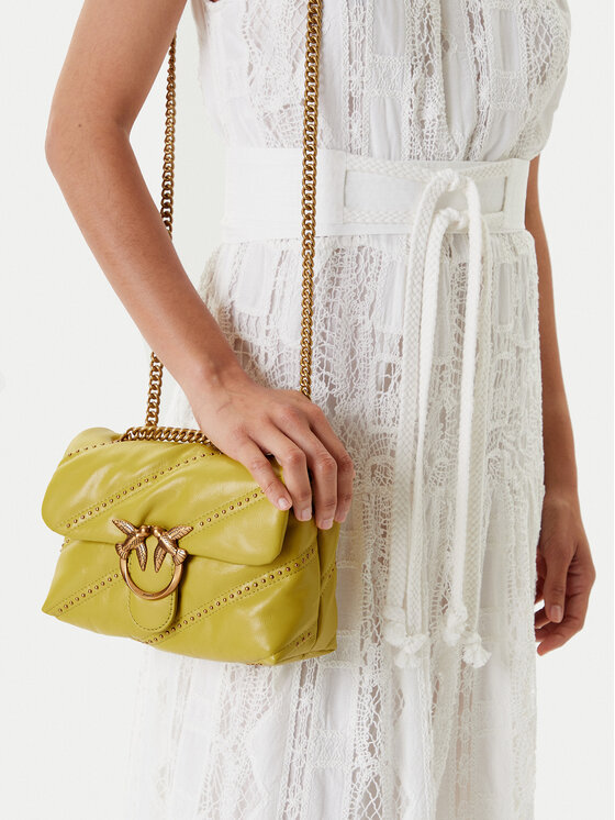 PINKO Geantă PINKO Love Puff Mini Cl PE 25 PLTT 100039 A26T Verde