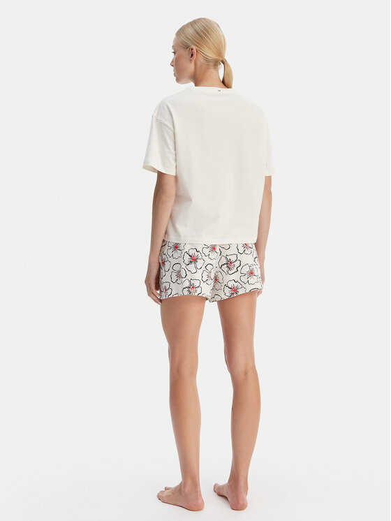 Tommy Hilfiger Tommy Hilfiger Pijama UW0UW05760 Beis Regular Fit