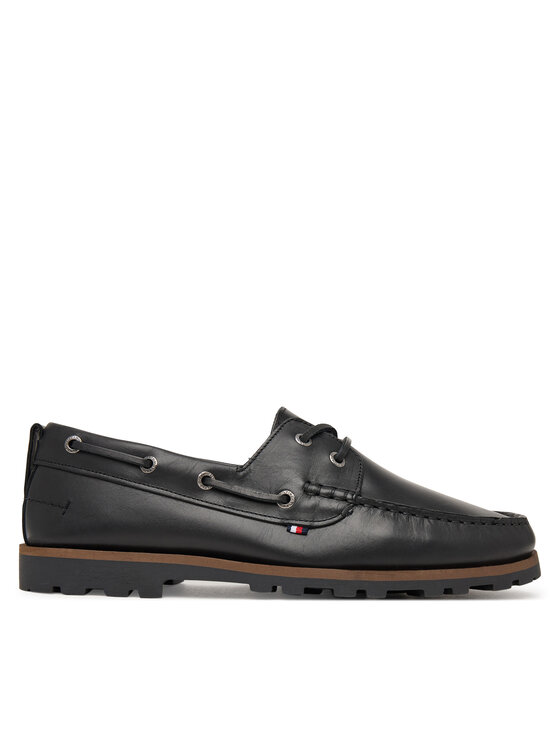 Tommy Hilfiger Mokasyny Tommy Hilfiger Light Lth FM0FM05746 Czarny