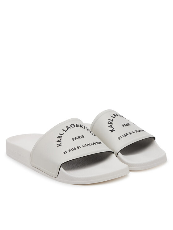 KARL LAGERFELD Шльопанці KARL LAGERFELD Kondo 2.0 KL80908A Білий