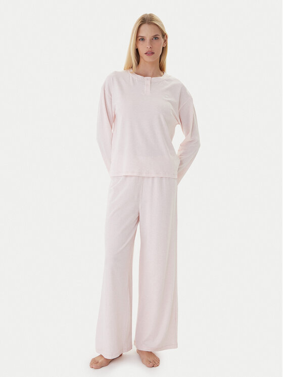 Tommy Hilfiger Tommy Hilfiger Pijama UW0UW06077 Rosa Relaxed Fit