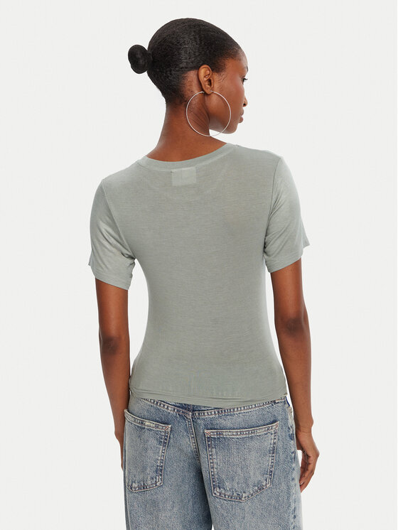 Juicy Couture Juicy Couture Camiseta Sheer JCWCT225301 Verde Slim Fit