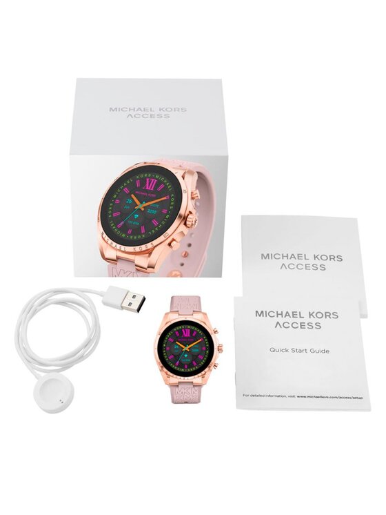 Michael Kors Pametna ura Michael Kors Gen 6 Bradshaw MKT5150 Roza