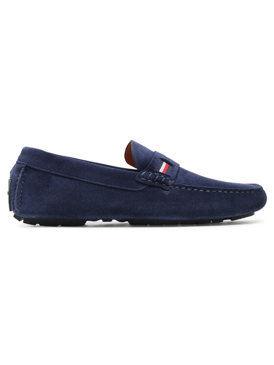 Tommy Hilfiger Μοκασίνια Tommy Hilfiger Iconic Rwb Suede Driver FM0FM03482 Σκούρο μπλε