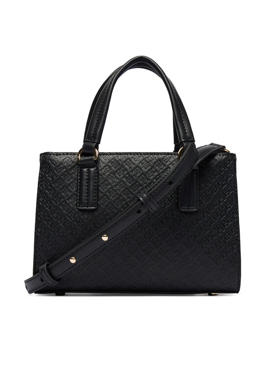 Tommy Hilfiger Torbica Tommy Hilfiger Th Daily Mini Tote Mono AW0AW18416 Crna