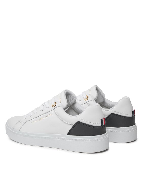 Tommy Hilfiger Sneakers Tommy Hilfiger Elevated Essential Court Sneaker FW0FW07635 Alb