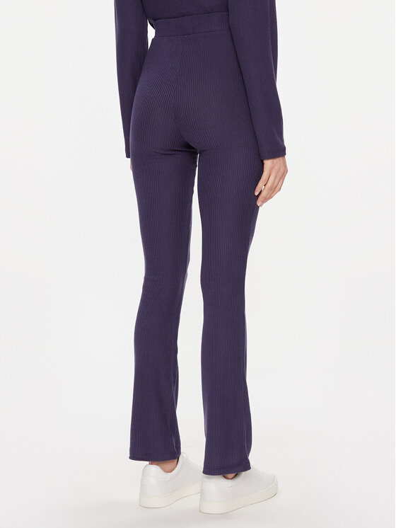 Triumph Triumph Spodnji del pižame Thermal MyWear Skinny Leg Trousers 10216565 Mornarsko modra Skinny Fit