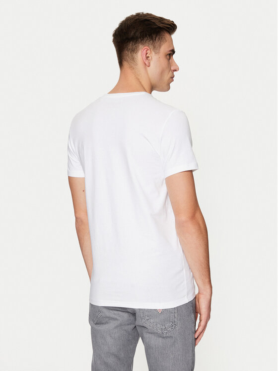 Guess Guess Футболка Caleb U97M00 KCD31 Білий Slim Fit